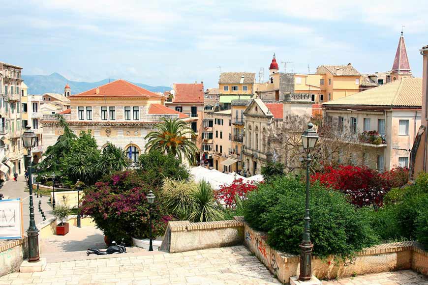The centre of Corfu Town